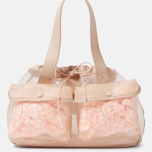 SIMONE ROCHA Carnation Pocket leather-trimmed tote bag